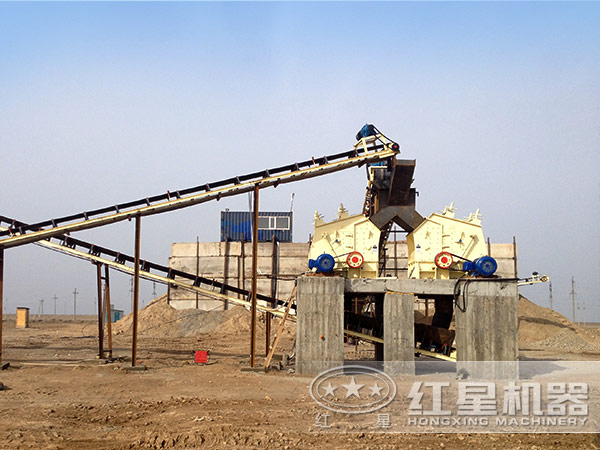 时产180t/h砂石生产线现场图 时产180t/h砂石生产线现场图