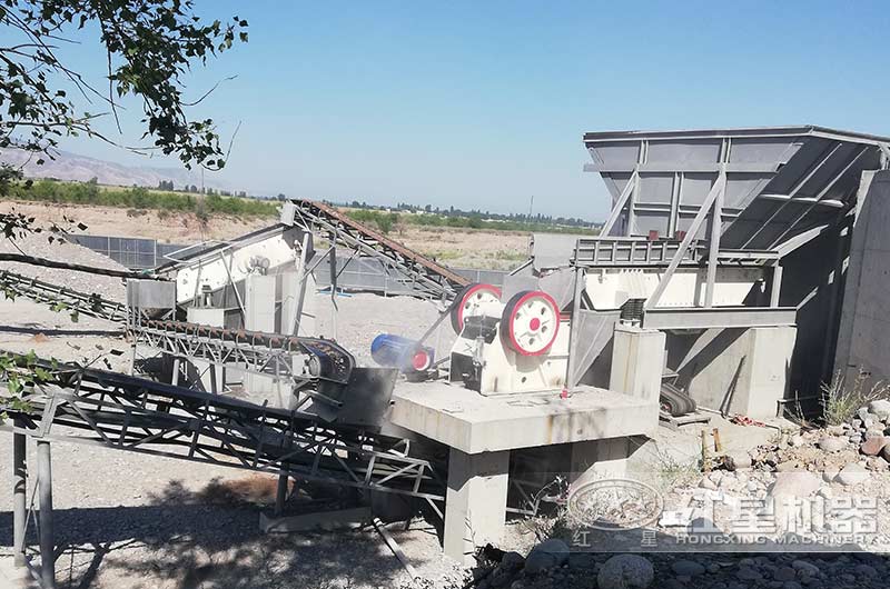 片麻岩破碎生产现场 片麻岩破碎生产现场