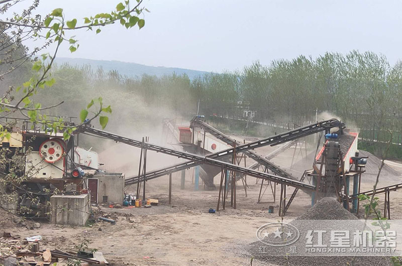 石灰石制砂作业现场 石灰石制砂作业现场