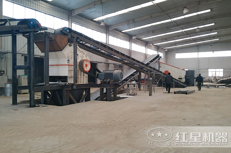 河南时产50吨05石子制备加工现场 河南时产50吨05石子制备加工现场