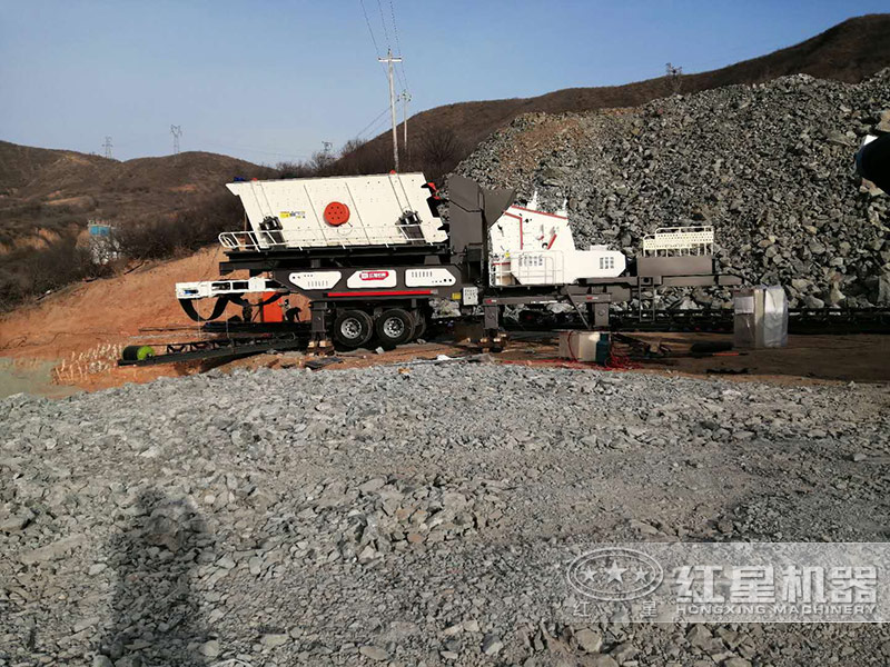 再生石子破碎生产现场实拍 再生石子破碎生产现场实拍