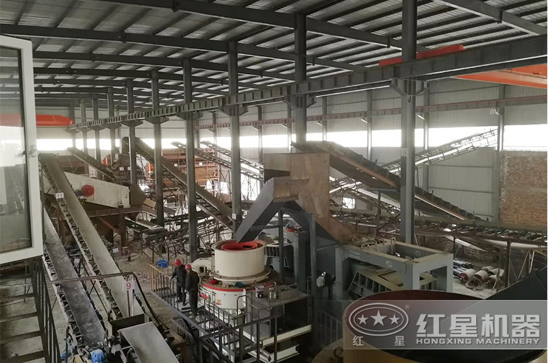 鹅卵石制砂加工客户现场 鹅卵石制砂加工客户现场