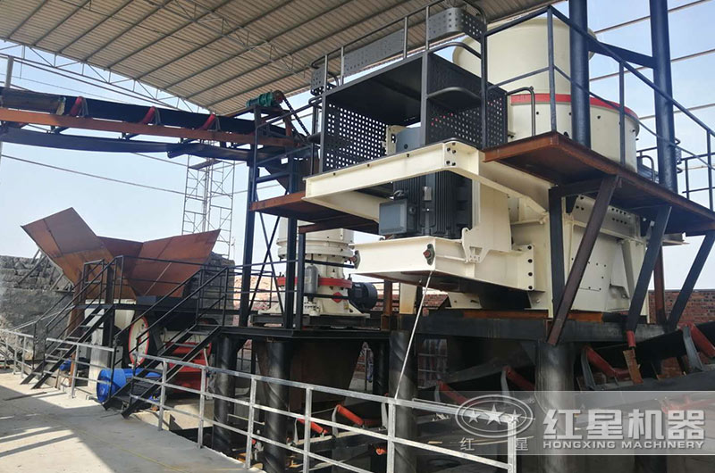 机制砂生产现场实拍图 机制砂生产现场实拍图