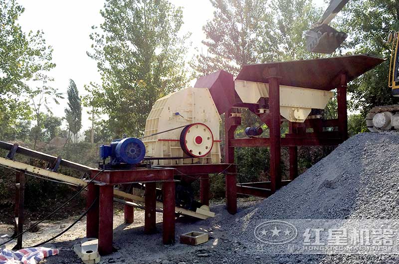 毛石破碎机作业现场 毛石破碎机作业现场
