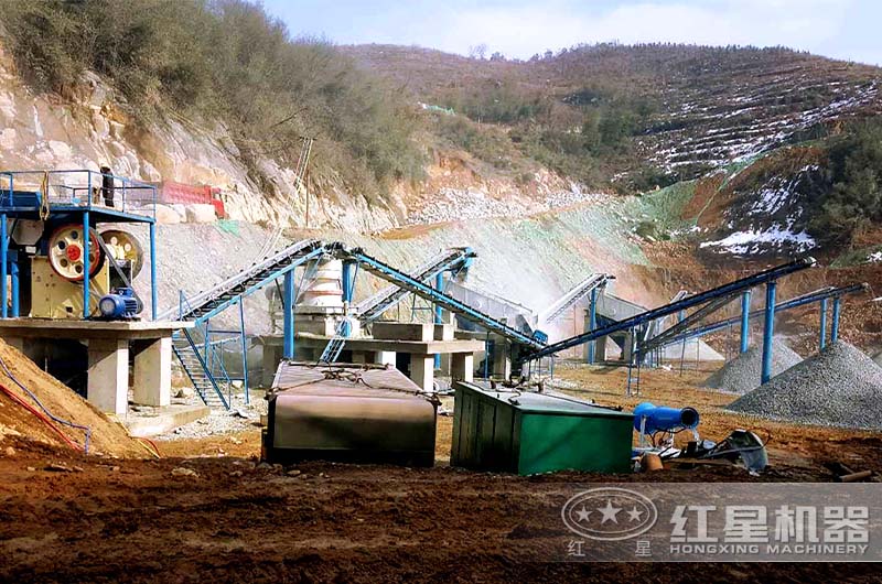 简约经济型912机砂石料生产线现场 简约经济型912机砂石料生产线现场