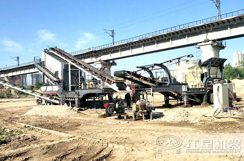 移动式石子加工机 移动式石子加工机