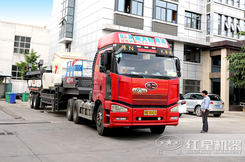 车轮移动式打沙机发货了 车轮移动式打沙机发货了