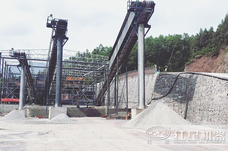 四川客户现场,机制砂成品