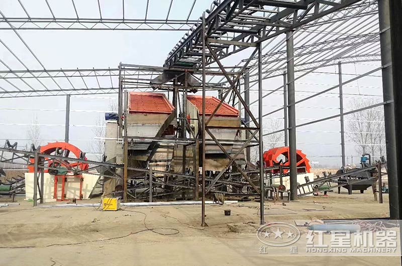 河南客户洗沙场建设完成 河南客户洗沙场建设完成