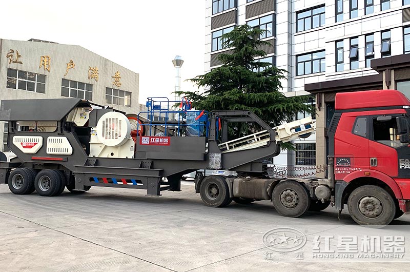 移动式建筑垃圾处理设备直接开往客户现场 移动式建筑垃圾处理设备直接开往客户现场