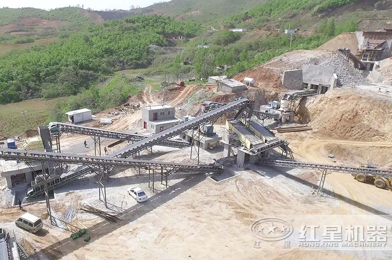 河南客户大型破碎石子生产线 河南客户大型破碎石子生产线