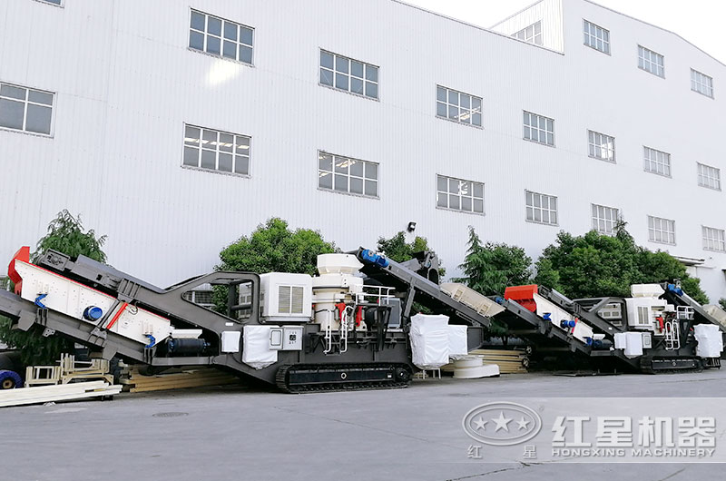 柴油动力移动破碎机厂区实拍大图 柴油动力移动破碎机厂区实拍大图