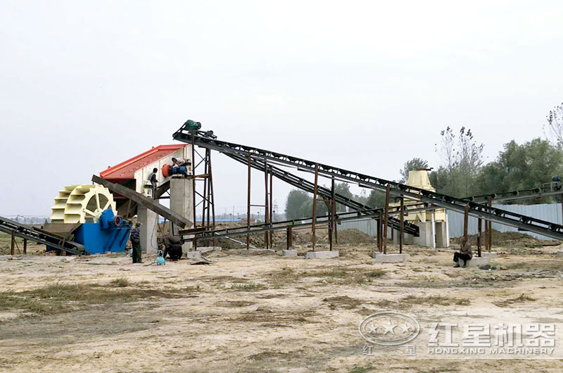 砂石生产线:制砂机+洗砂机 砂石生产线:制砂机+洗砂机