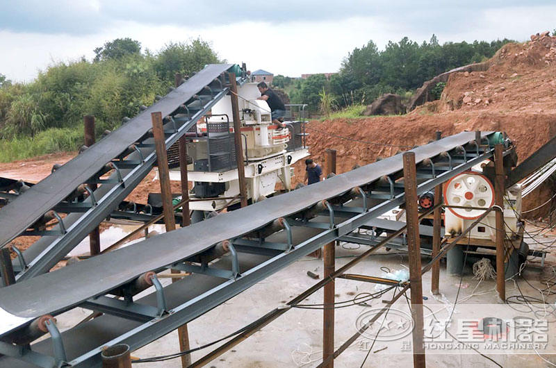 制砂机生产线安装中 制砂机生产线安装中