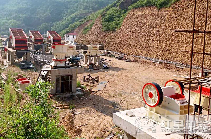 江苏客户沙石生产线安装中 江苏客户沙石生产线安装中