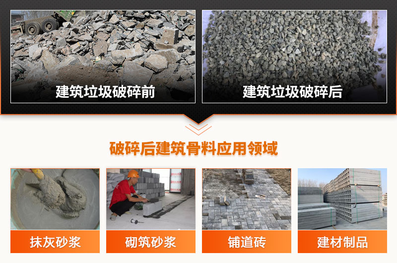 建筑垃圾破碎后应用领域 建筑垃圾应用领域